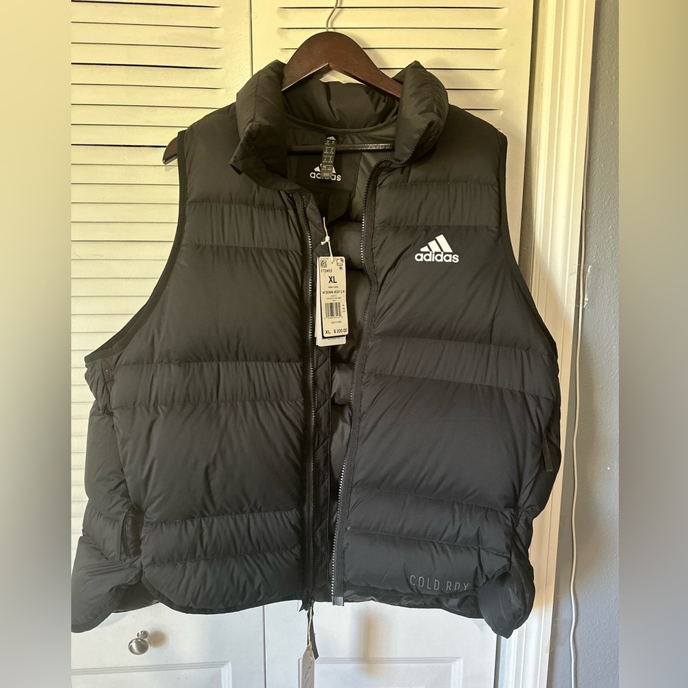 Adidas Men's Dark Gray Puffer Vest